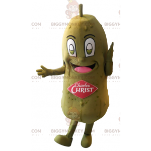 Giant Green Pickle BIGGYMONKEY™ maskottiasu. Charles Kristus -