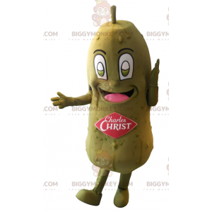 Giant Green Pickle BIGGYMONKEY™ Maskottchenkostüm. Karl Christus - Gemüsemaskottchen - BIGGYMONKEY_07974 - BiggyMonkey.com