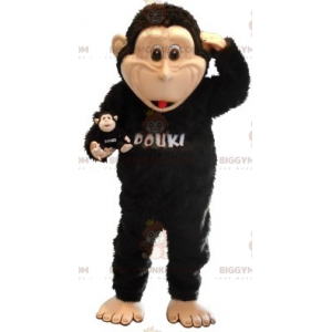 Μαύρη και μαύρη στολή μασκότ BIGGYMONKEY™. Στολή μασκότ