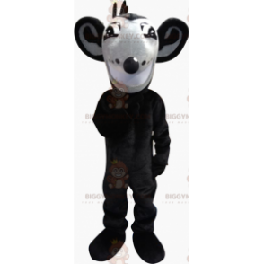 BIGGYMONKEY™ Maskotdräkt Grå och svart råtta med stora öron - Musmaskot - BIGGYMONKEY_07985 - BiggyMonkey.com