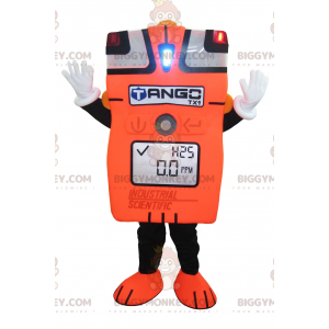 Costume de mascotte BIGGYMONKEY™ d'ampèremètre géant orange et