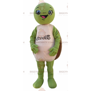 Costume de mascotte BIGGYMONKEY™ de tortue verte et marron