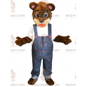 BIGGYMONKEY™ μασκότ στολή καφέ και μπεζ Teddy με φόρμες - Μασκότ αρκούδας - BIGGYMONKEY_08008 - BiggyMonkey.com