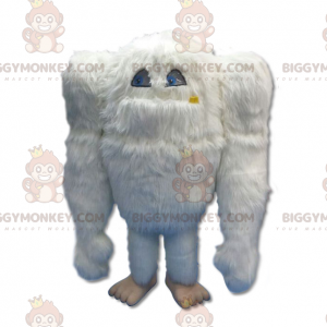 BIGGYMONKEY™ Big Furry Giant White Yeti Costume mascotte -