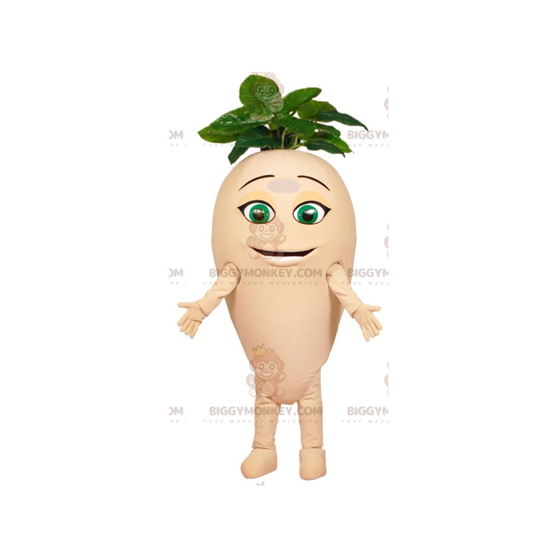 Reuze Radijs Raap Met Bladeren BIGGYMONKEY™ Mascottekostuum - Reuze Radijs Raap Met Bladeren BIGGYMONKEY™ Mascottekostuum -