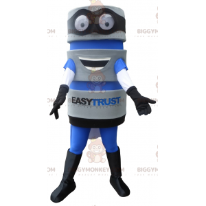 Costume de mascotte BIGGYMONKEY™ d'outil avec une cape. Costume