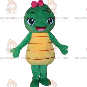 Green and Yellow Turtle BIGGYMONKEY™ Mascot Costume. turtle