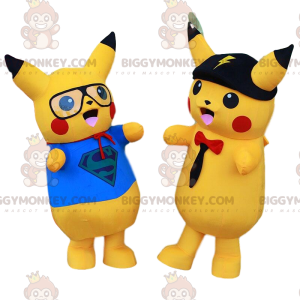 BIGGYMONKEY™s maskotuppsättning av Pikachu, den berömda gula