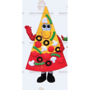 Costume da mascotte di Pizza Slice BIGGYMONKEY™. Costume da