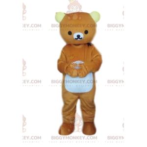 BIGGYMONKEY™ Braunbär-Maskottchen-Kostüm, Teddybär-Kostüm