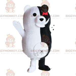 Costume da mascotte BIGGYMONKEY™ di Monokuma, famoso orso