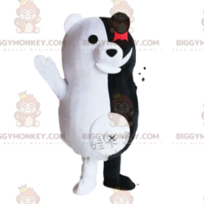 BIGGYMONKEY™ Maskottchenkostüm von Monokuma, dem berühmten