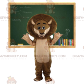 Brauner Löwe BIGGYMONKEY™ Maskottchen Kostüm. Braunes