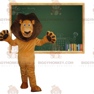 Disfraz de mascota León marrón BIGGYMONKEY™. Disfraz de Leo
