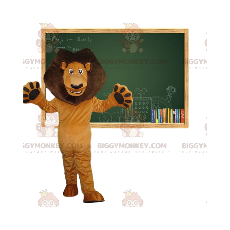 Kostium maskotki brązowego lwa BIGGYMONKEY™. Kostium Leo Alex. Kostium maskotki brązowego lwa BIGGYMONKEY™. Kostium Leo Alex.