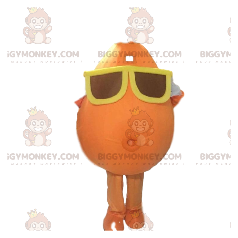 Στολή μασκότ Snowman BIGGYMONKEY™ με γυαλιά. Πορτοκαλί στολή πατάτας - Αρσενικές μασκότ - BIGGYMONKEY_08053 - BiggyMonkey.com