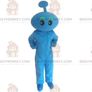 Μπλε στολή μασκότ BIGGYMONKEY™. Μπλε άντρας, μπλε χαρακτήρας.