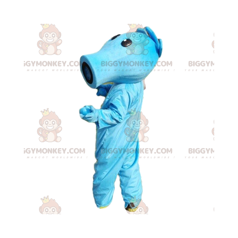 Sininen BIGGYMONKEY™ maskottiasu. Sininen olento, sininen Sininen BIGGYMONKEY™ maskottiasu. Sininen olento, sininen