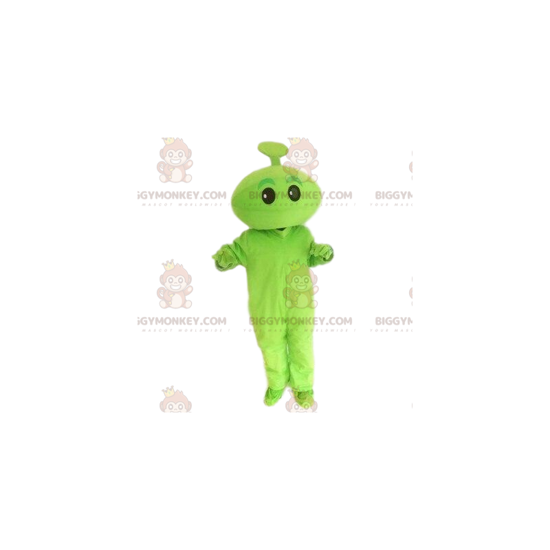 Disfraz de mascota BIGGYMONKEY™ verde. Criatura verde, carácter Disfraz de mascota BIGGYMONKEY™ verde. Criatura verde, carácter