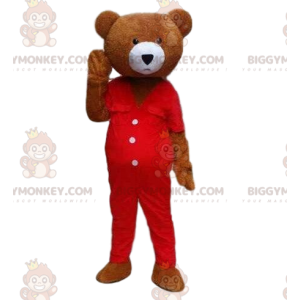 BIGGYMONKEY™ maskottiasu nallekarhuasu. Ruskea karhu puku