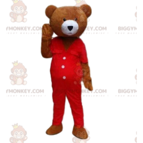 BIGGYMONKEY™ maskottiasu nallekarhuasu. Ruskea karhu puku
