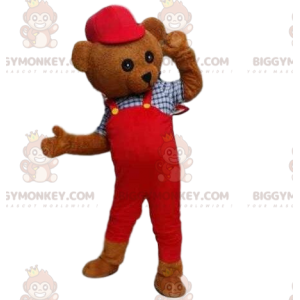 BIGGYMONKEY™ Maskottchenkostüm Teddybärkostüm. Kostüm Braunbär