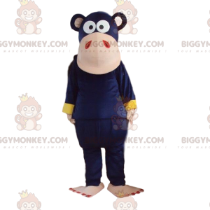 Purple Monkey BIGGYMONKEY™ Mascot Costume. Colorful Chimpanzee