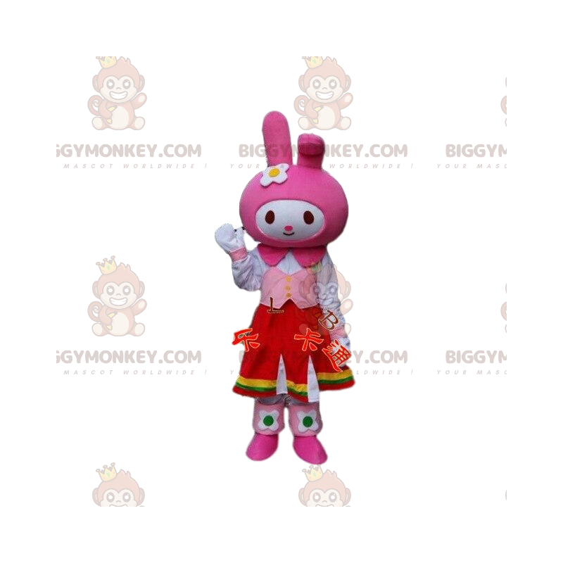 Fantasia de coelho para mascote BIGGYMONKEY™. Fantasia de Fantasia de coelho para mascote BIGGYMONKEY™. Fantasia de
