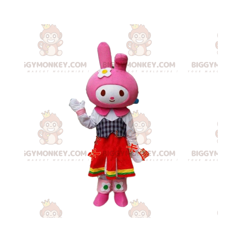 Fantasia de coelho para mascote BIGGYMONKEY™. Fantasia de Fantasia de coelho para mascote BIGGYMONKEY™. Fantasia de