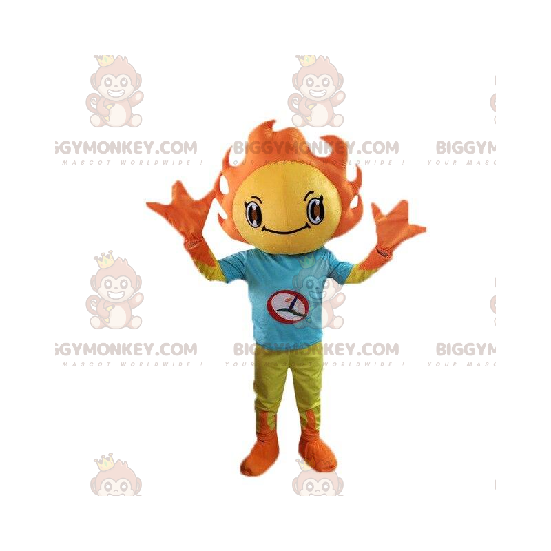 Kostium maskotki BIGGYMONKEY™ żółty i pomarańczowy kostium Kostium maskotki BIGGYMONKEY™ żółty i pomarańczowy kostium