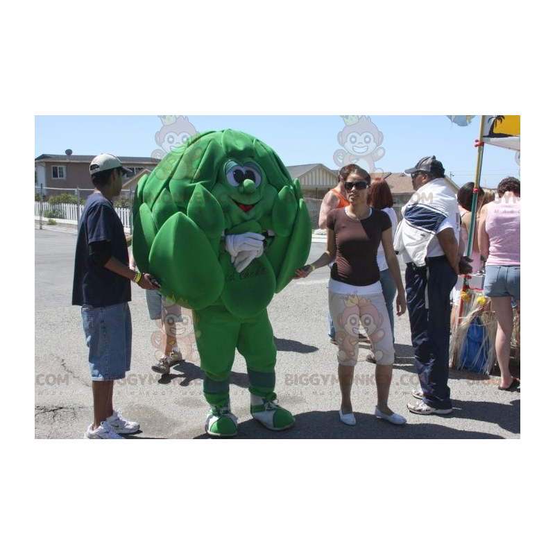 Traje de mascote de alcachofra gigante verde BIGGYMONKEY™ – Traje de mascote de alcachofra gigante verde BIGGYMONKEY™ –