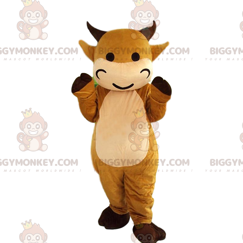 BIGGYMONKEY™ maskot kostume brun ko udklædning. ko fancy dress BIGGYMONKEY™ maskot kostume brun ko udklædning. ko fancy dress