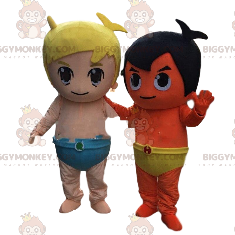 2 fantasias de mascote BIGGYMONKEY™ para bebês, crianças. 2 fantasias de mascote BIGGYMONKEY™ para bebês, crianças.