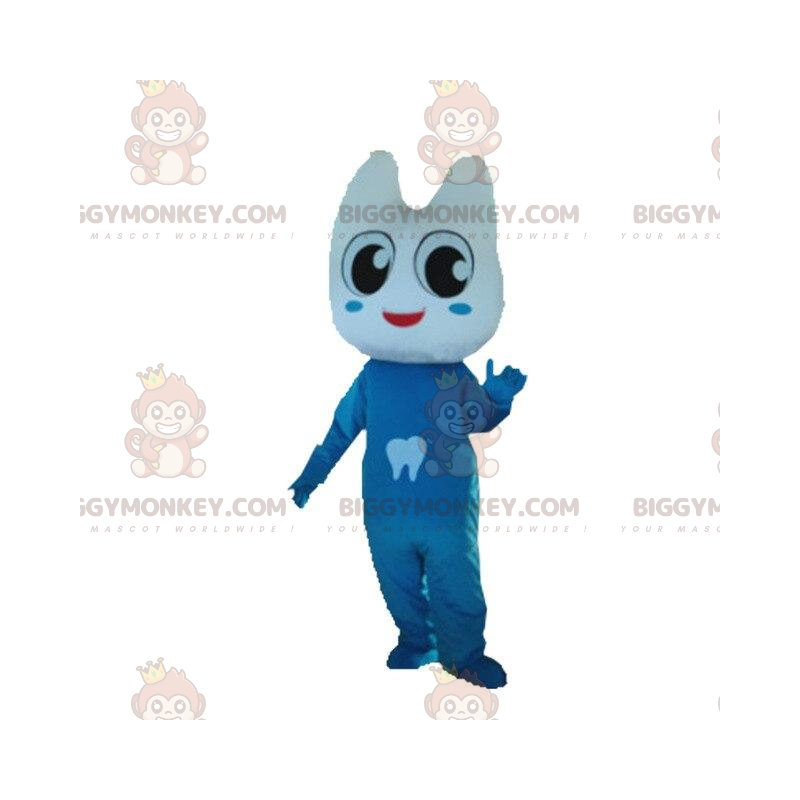 BIGGYMONKEY™ giant tooth costume mascot costume dressed in