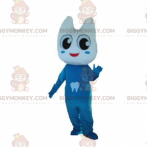 Kostým maskota BIGGYMONKEY™ s obřím zubem v modrém. zubní oblek - Nezařazení maskoti - BIGGYMONKEY_08084 - BiggyMonkey.com