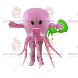 Disfraz de mascota BIGGYMONKEY™ disfraz de pulpo rosa. Disfraz