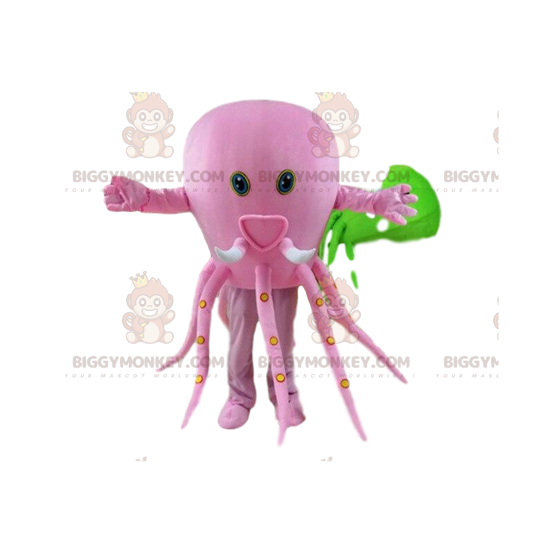 Kostým maskota BIGGYMONKEY™ kostým růžové chobotnice. Cosplay Kostým maskota BIGGYMONKEY™ kostým růžové chobotnice. Cosplay
