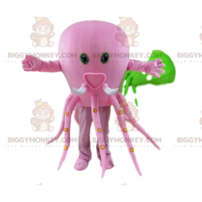 Disfraz de mascota BIGGYMONKEY™ disfraz de pulpo rosa. Disfraz