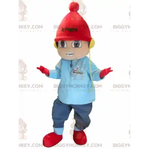 Malý chlapec Zimní prázdninový kostým maskota BIGGYMONKEY™ –