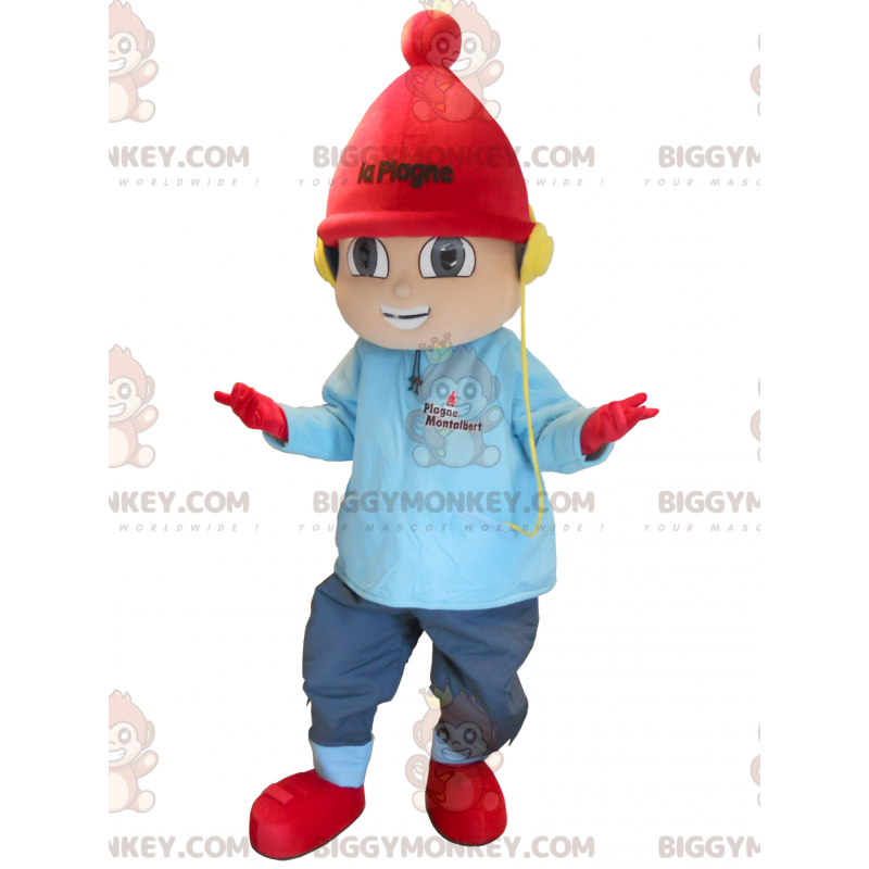 Disfraz de mascota de Little Boy Winter Vacation BIGGYMONKEY™ - Mascotas de niños y niñas - BIGGYMONKEY_0106 - BiggyMonkey.com