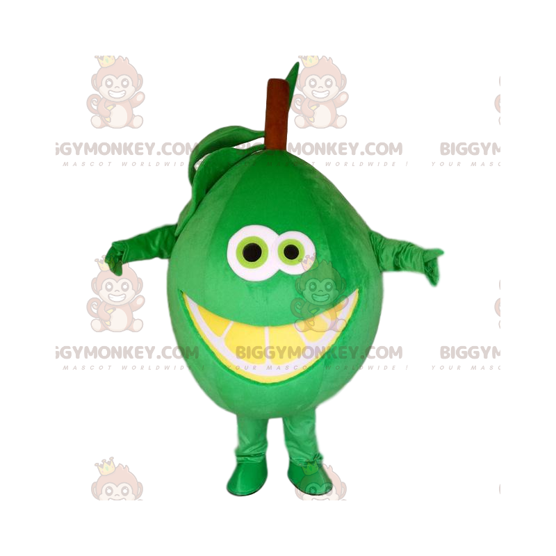 BIGGYMONKEY™ costume da mascotte travestimento da lime gigante. BIGGYMONKEY™ costume da mascotte travestimento da lime gigante.