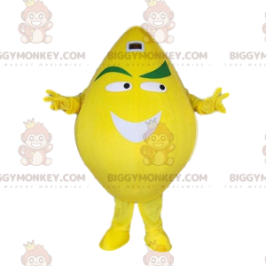 BIGGYMONKEY™ maskotti puku jättiläinen keltainen sitruuna