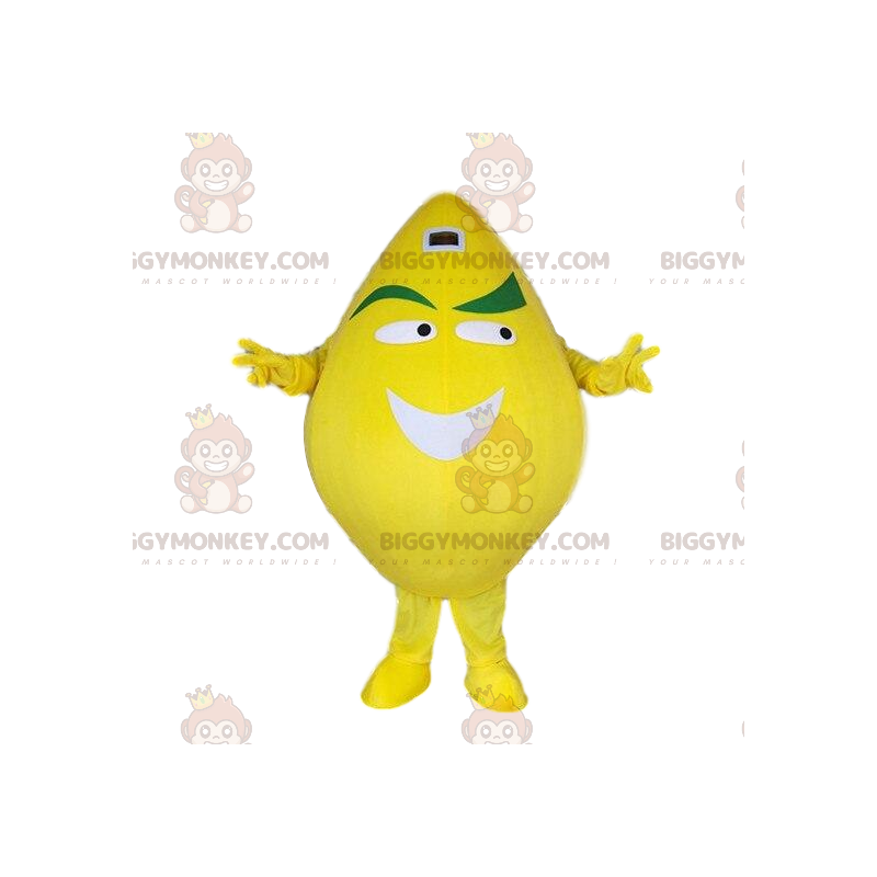Costume de mascotte BIGGYMONKEY™ déguisement citron jaune Costume de mascotte BIGGYMONKEY™ déguisement citron jaune