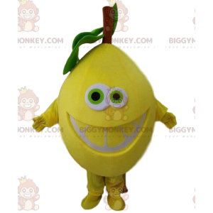 BIGGYMONKEY™ mascot costume giant yellow lemon disguise.
