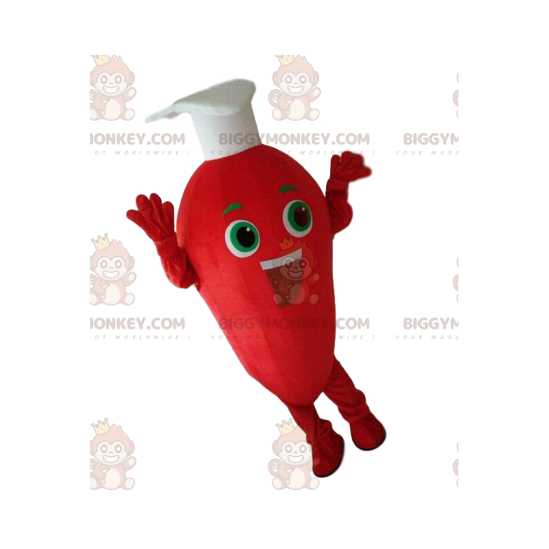 Costume de mascotte BIGGYMONKEY™ piment rouge géant.