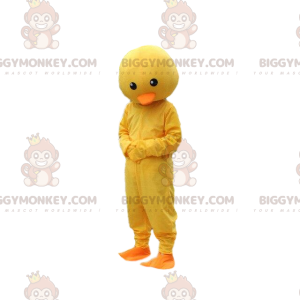 Geel en oranje BIGGYMONKEY™ mascottekostuum. kanarie kostuum -