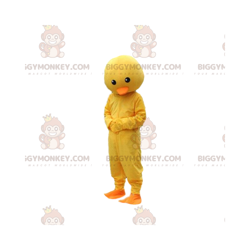 Kostium maskotka żółto-pomarańczowa pisklę BIGGYMONKEY™. Kostium maskotka żółto-pomarańczowa pisklę BIGGYMONKEY™.