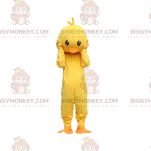Yellow and orange chick costume. Canary BIGGYMONKEY™ Mascot