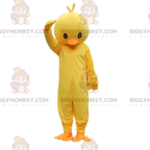 Gelbes und oranges Küken BIGGYMONKEY™ Maskottchenkostüm. Kanarienvogel Kostüm - BiggyMonkey.com