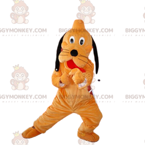 BIGGYMONKEY™ Mascot Costume of Pluto, el famoso perro naranja y